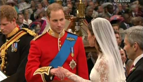 royalweddingvowsjpg The exchange of vows The camera used for the pool 